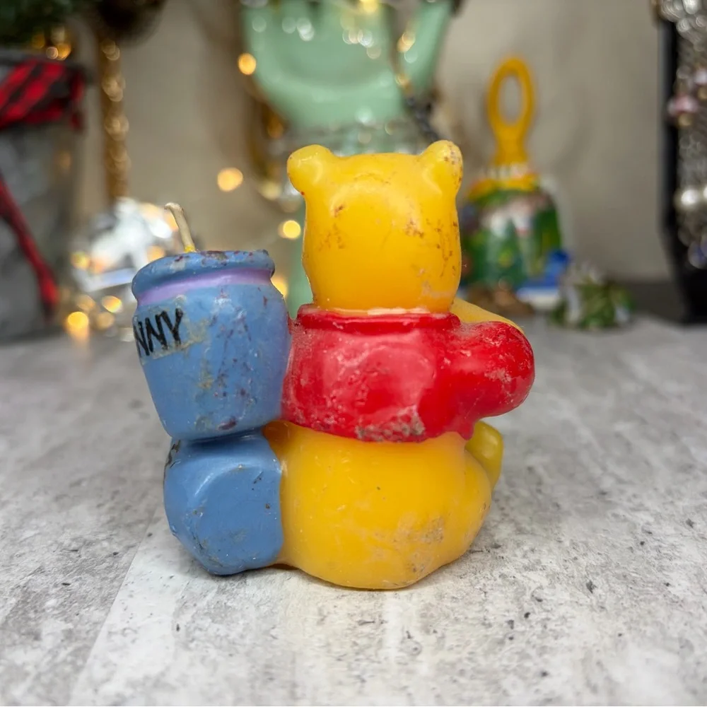 Vintage Winnie Pooh Candle Hunny Figural Cake Decorative Topper Disney Unused